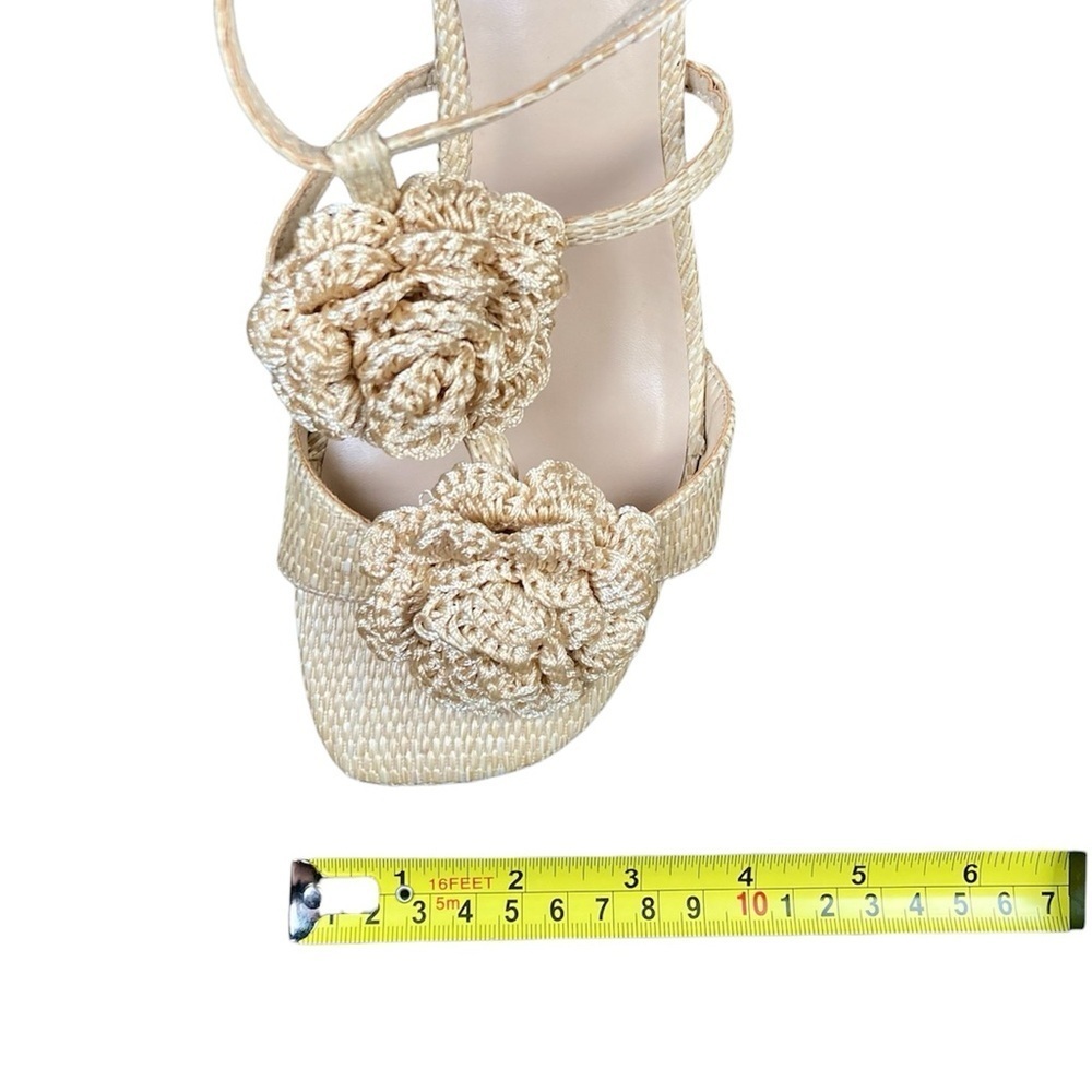A New Day Esme Floral Crochet Knit Kitten Heels Size 9​​​​ - Picture 5 of 7